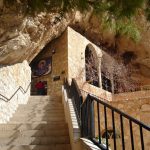 Stone steps leading up to building