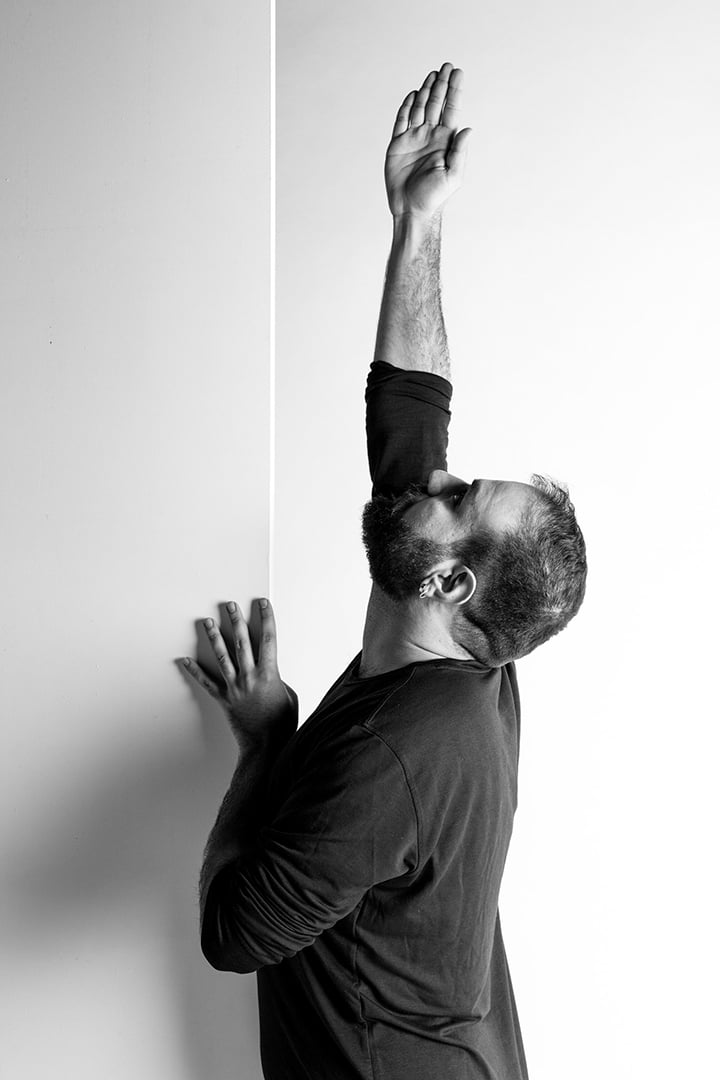 Performance maker and visual artist Bahzad Sulaiman photographed by Christoph Holz in 2020